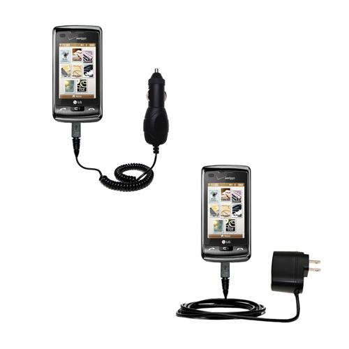 Car & Home Charger Kit compatible with the LG enV Touch