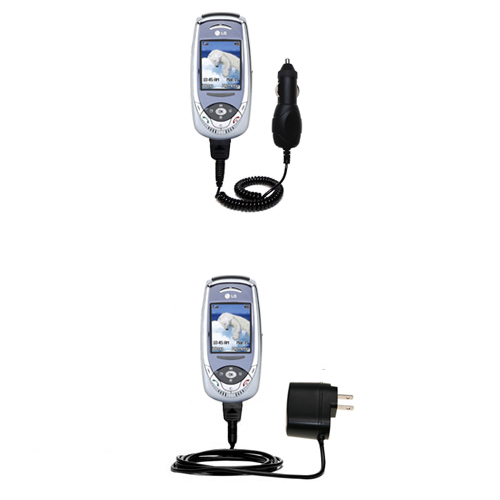 Car & Home Charger Kit compatible with the LG F7200