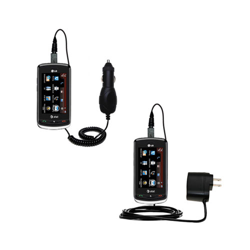 Car & Home Charger Kit compatible with the LG GR500