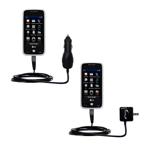 Car & Home Charger Kit compatible with the LG GS390