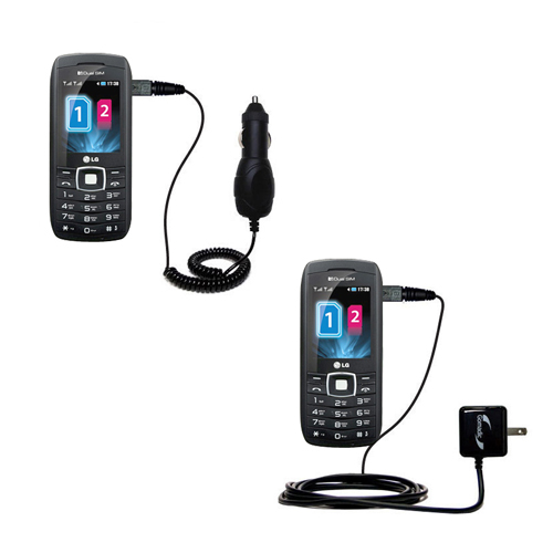 Car & Home Charger Kit compatible with the LG GX300