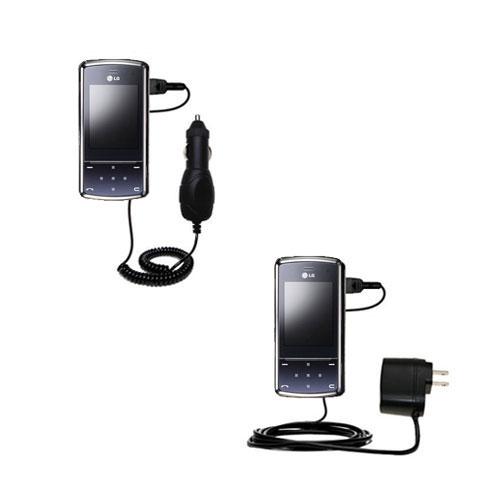 Car & Home Charger Kit compatible with the LG KF510 / KF-510