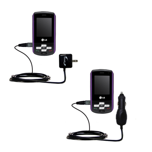 Car & Home Charger Kit compatible with the LG KP265