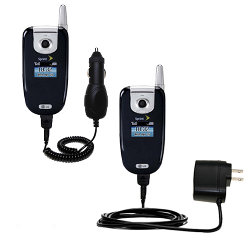 Car & Home Charger Kit compatible with the LG LX350 LX-350