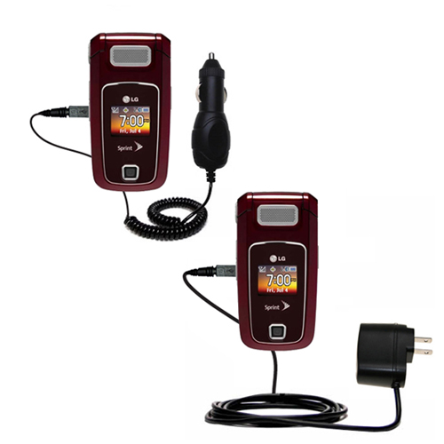 Car & Home Charger Kit compatible with the LG LX400