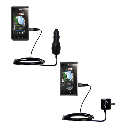Car & Home Charger Kit compatible with the LG Optimus 3D