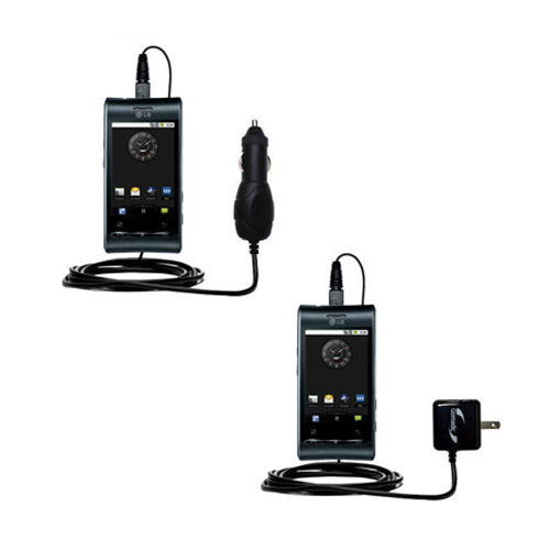 Car & Home Charger Kit compatible with the LG Optimus Black