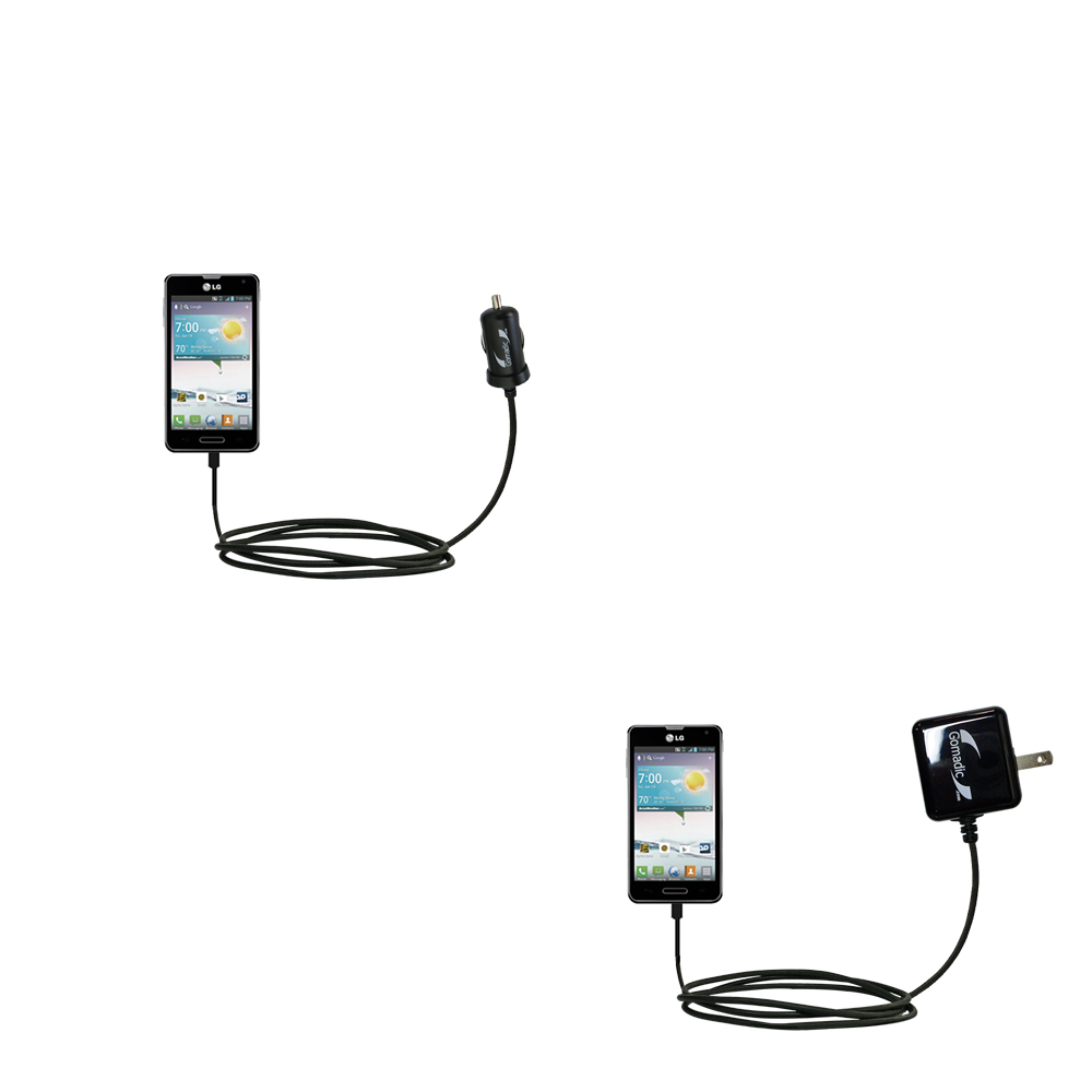 Car & Home Charger Kit compatible with the LG Optimus F3
