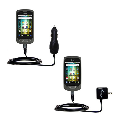 Car & Home Charger Kit compatible with the LG Optimus One