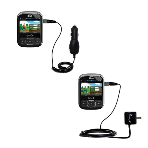 Car & Home Charger Kit compatible with the LG Remarq LN240