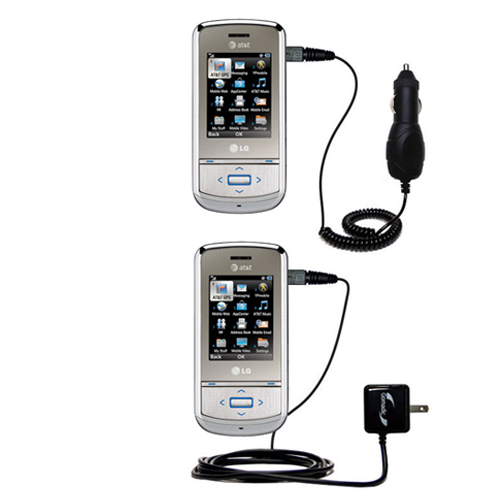 Car & Home Charger Kit compatible with the LG Shine II GD710