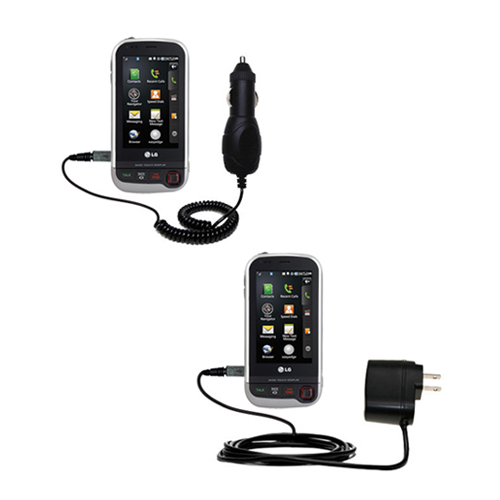 Car & Home Charger Kit compatible with the LG UX840