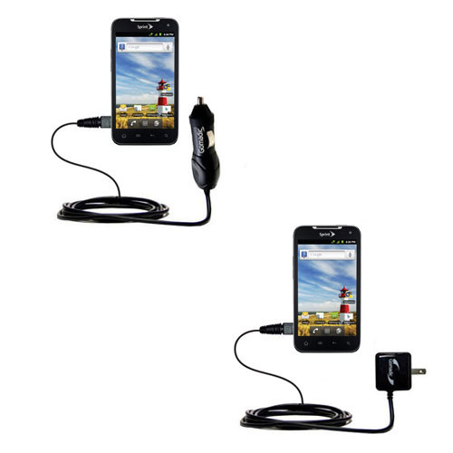 Car & Home Charger Kit compatible with the LG Viper 4G / LS840