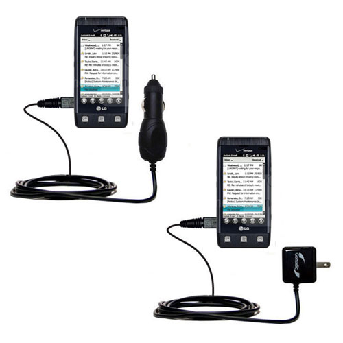 Car & Home Charger Kit compatible with the LG VS750
