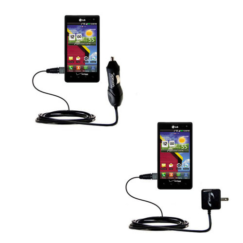 Car & Home Charger Kit compatible with the LG VS840