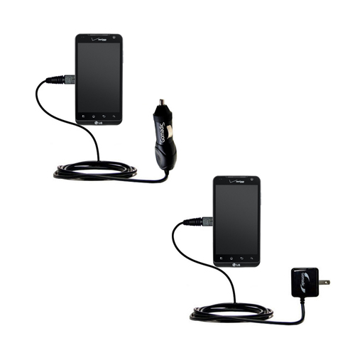 Car & Home Charger Kit compatible with the LG VS910