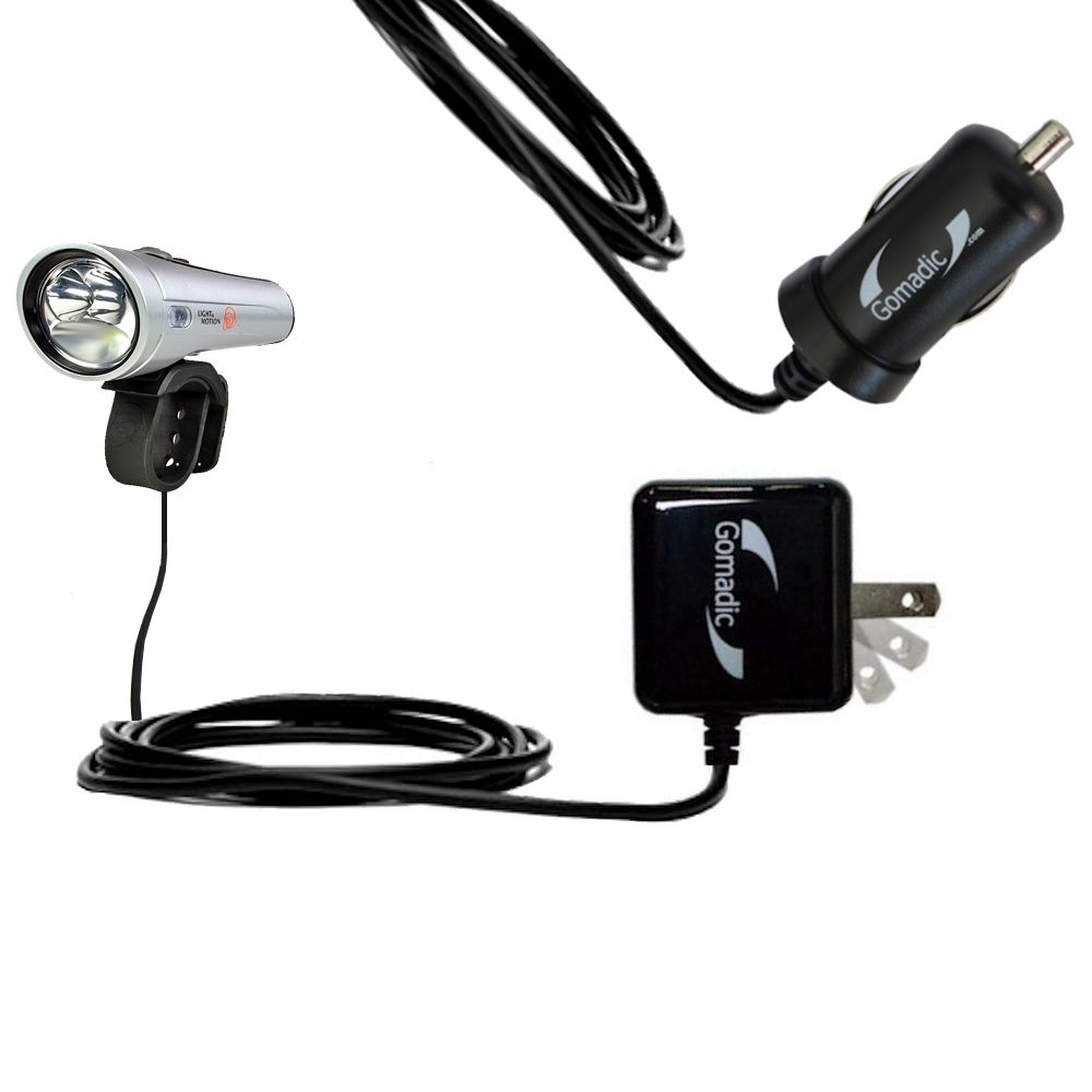 Car & Home Charger Kit compatible with the Light and Motion Tax 1200