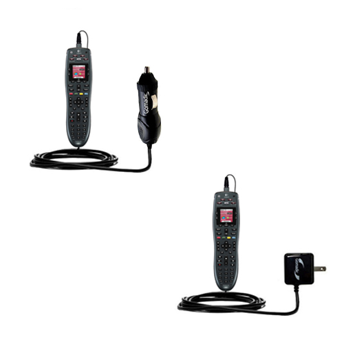 Car & Home Charger Kit compatible with the Logitech Harmony 700