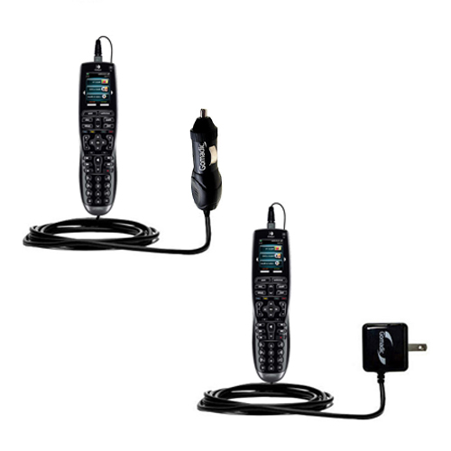 Car & Home Charger Kit compatible with the Logitech Harmony 900