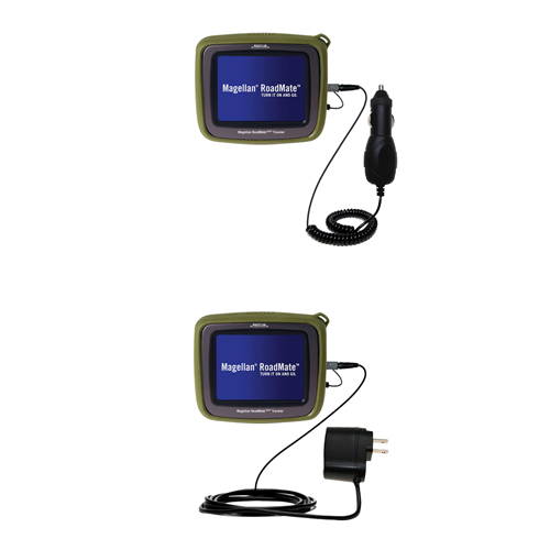 Car & Home Charger Kit compatible with the Magellan Crossover GPS 2500T