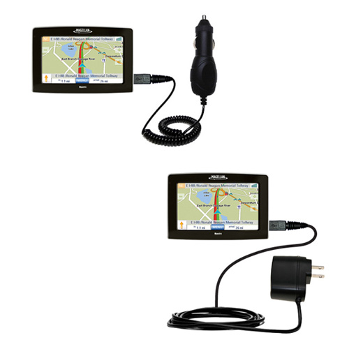 Car & Home Charger Kit compatible with the Magellan Maestro 4200 4210 4250