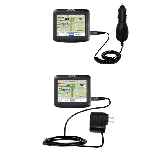 Car & Home Charger Kit compatible with the Magellan Roadmate 1200