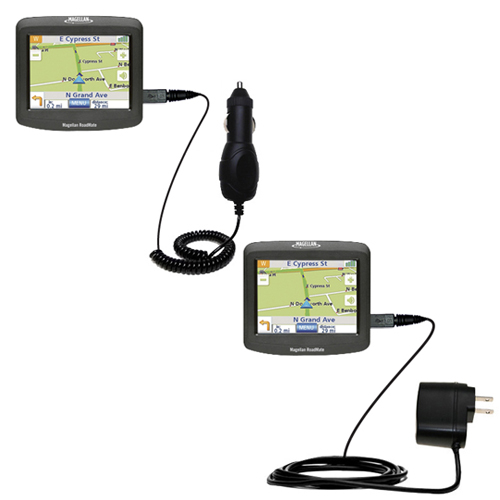 Car & Home Charger Kit compatible with the Magellan Roadmate 1212