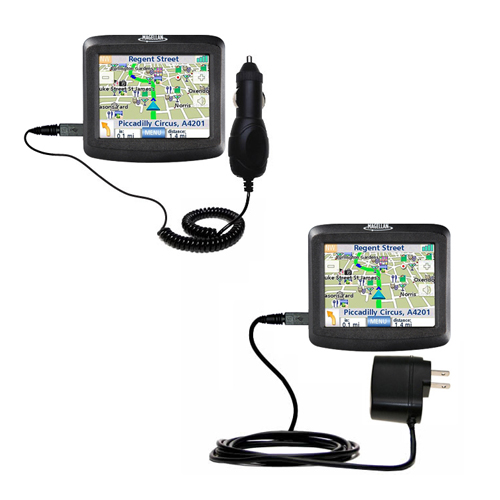 Car & Home Charger Kit compatible with the Magellan Roadmate 1215