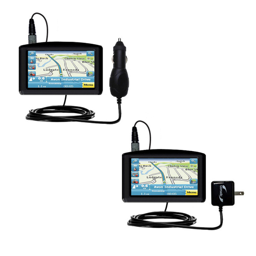 Car & Home Charger Kit compatible with the Maylong FD-420 GPS For Dummies