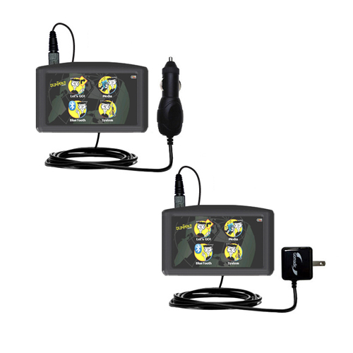 Car & Home Charger Kit compatible with the Maylong FD-430 GPS For Dummies