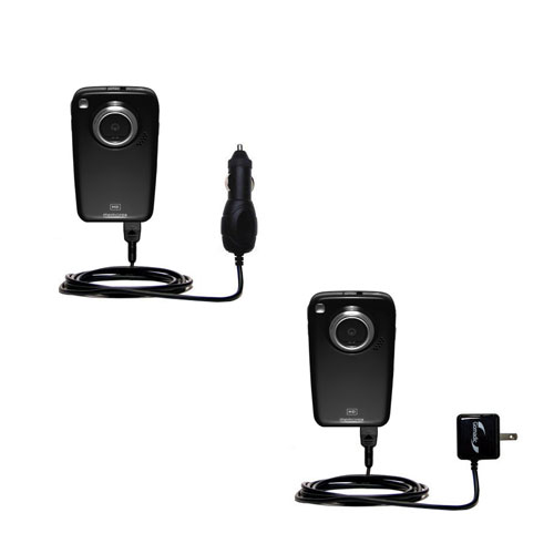 Car & Home Charger Kit compatible with the Memorex MyVideo HD Camcorder