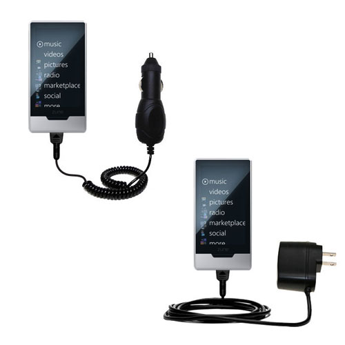 Car & Home Charger Kit compatible with the Microsoft Zune HD