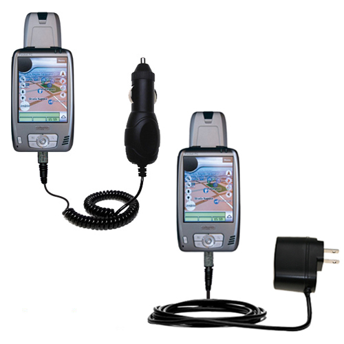 Car & Home Charger Kit compatible with the Mio A201