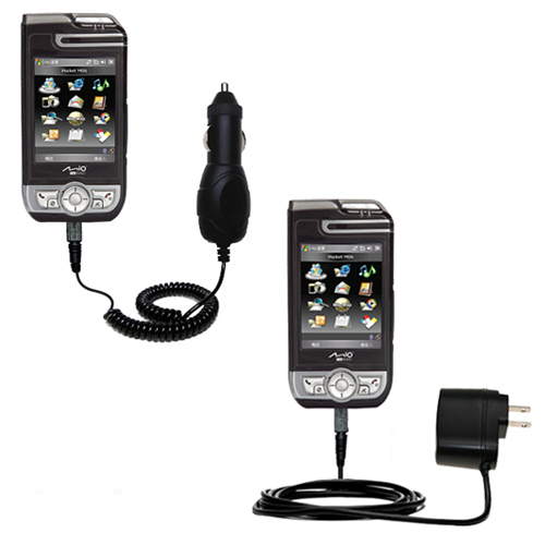 Car & Home Charger Kit compatible with the Mio A700