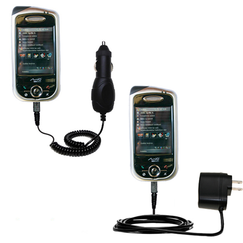 Car & Home Charger Kit compatible with the Mio A701
