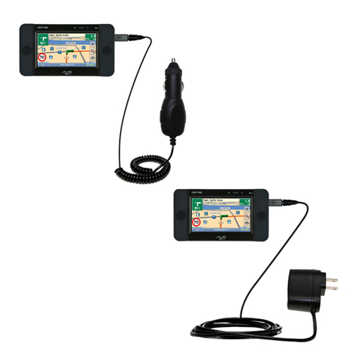 Car & Home Charger Kit compatible with the Mio C810