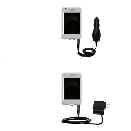 Car & Home Charger Kit compatible with the Mio H610