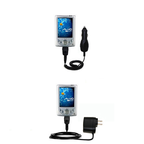 Car & Home Charger Kit compatible with the Mio 338 338 Plus