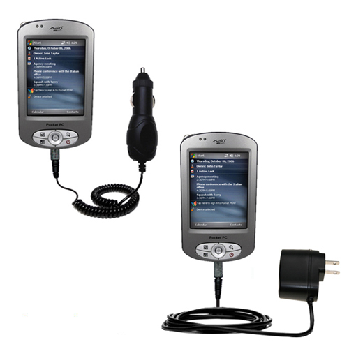 Car & Home Charger Kit compatible with the Mio P350