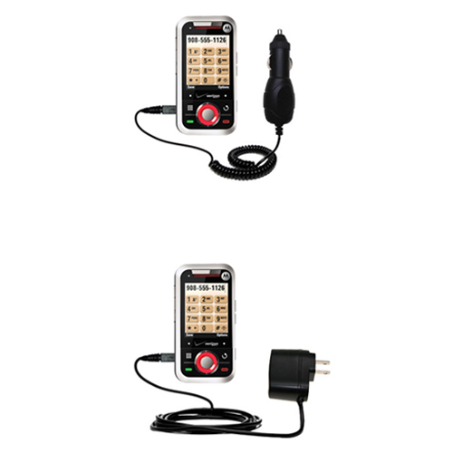 Car & Home Charger Kit compatible with the Motorola A455