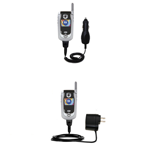 Car & Home Charger Kit compatible with the Motorola A840