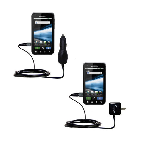 Car & Home Charger Kit compatible with the Motorola ATRIX 4G