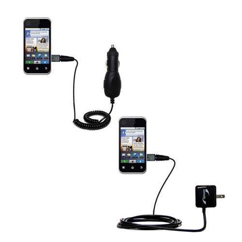 Car & Home Charger Kit compatible with the Motorola Backflip