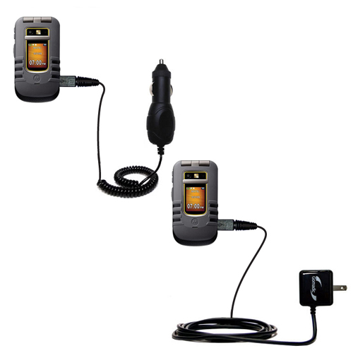 Car & Home Charger Kit compatible with the Motorola Brute i680