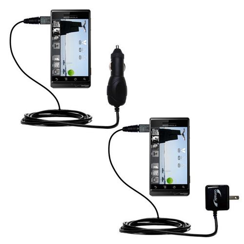 Car & Home Charger Kit compatible with the Motorola Droid 2 A955