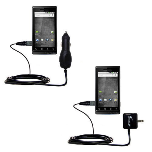 Car & Home Charger Kit compatible with the Motorola Droid Shadow