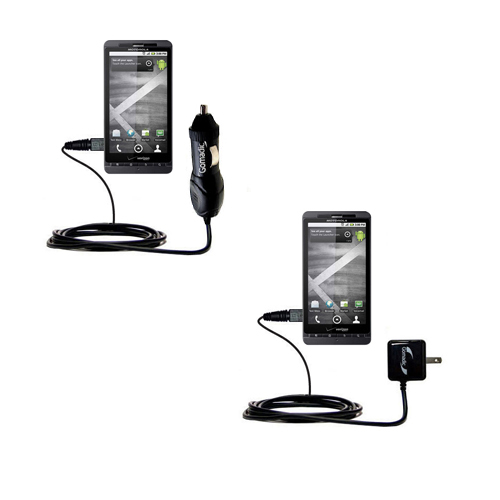 Car & Home Charger Kit compatible with the Motorola DROID X2