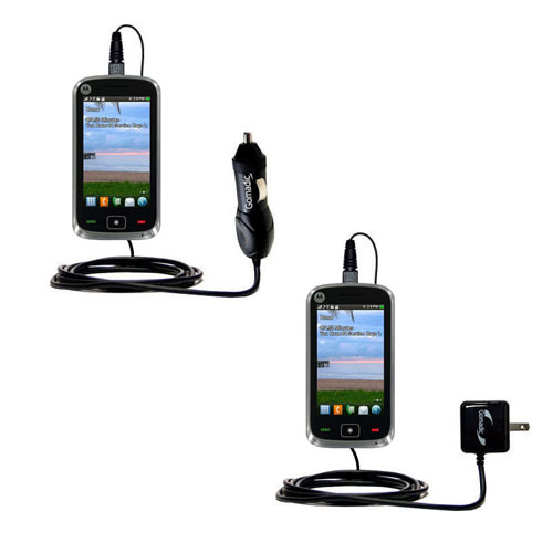 Car & Home Charger Kit compatible with the Motorola EX124G