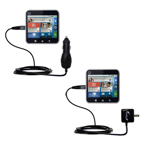 Car & Home Charger Kit compatible with the Motorola FLIPOUT