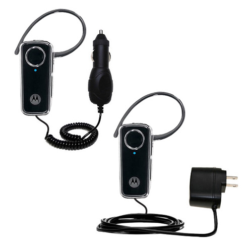 Car & Home Charger Kit compatible with the Motorola H680 cradle